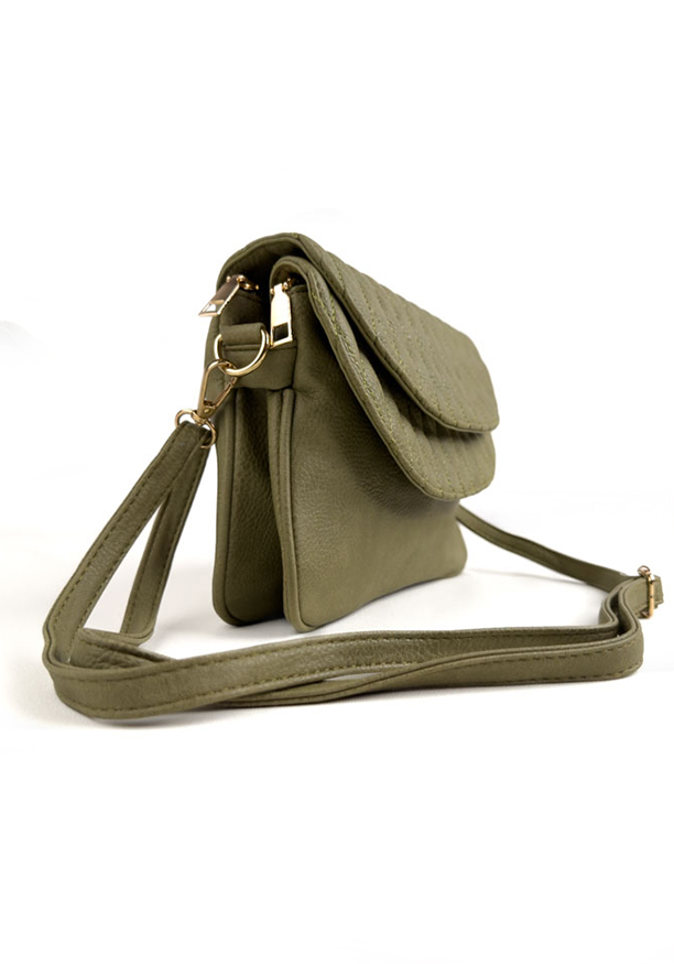 LIGHT GREEN TRENDY SIDE BAG